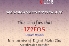 DMC-Certificate-IZ2FOS